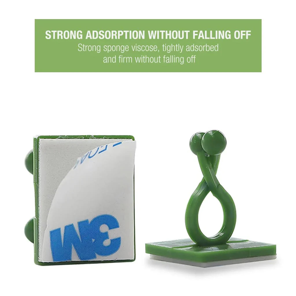 [60 Clips Set] Plant Climbing Self Adhesive Wall Clips
