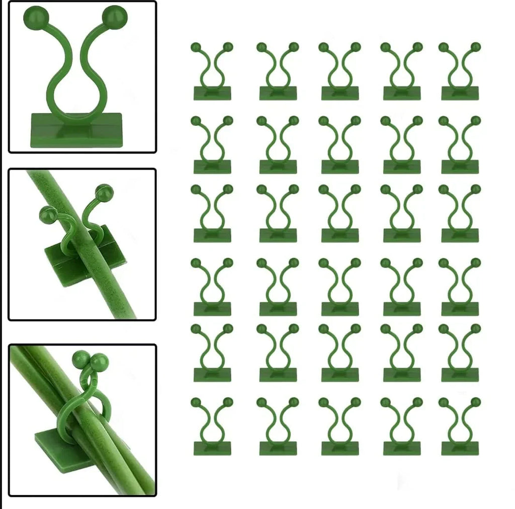 [60 Clips Set] Plant Climbing Self Adhesive Wall Clips.