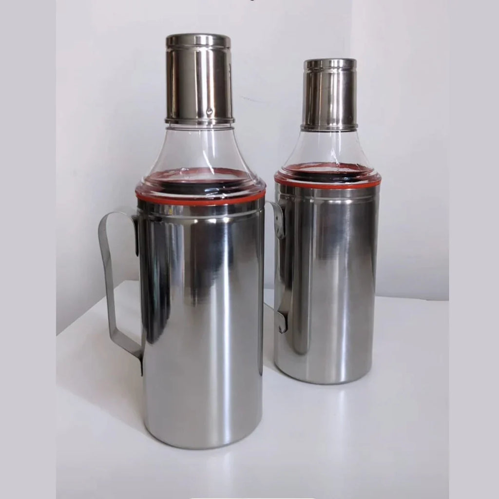 Stainless Steel OIL DISPENSER Set 1000 ML (BUY 1 GET 1 FREE)