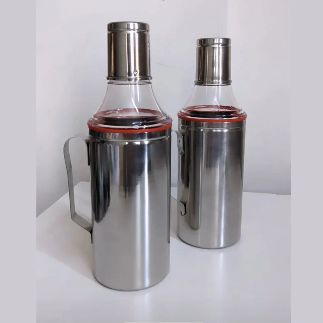 Stainless Steel OIL DISPENSER Set 1000 ML (BUY 1 GET 1 FREE)
