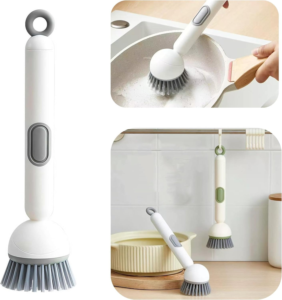 Rotating Dispenser Cleaning Brush