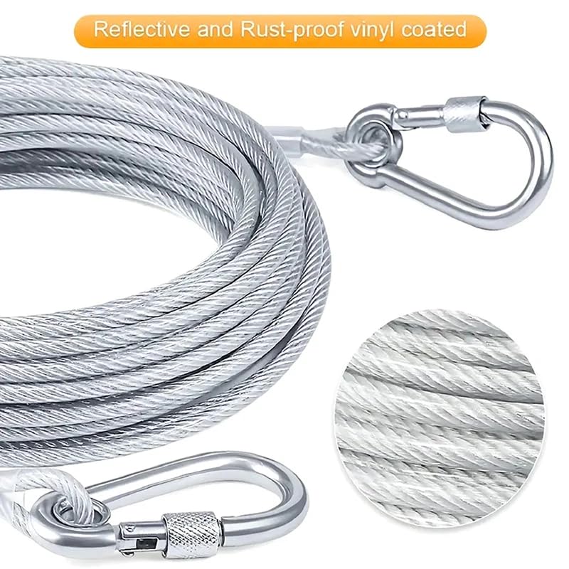 Heavy-Duty Stainless Steel Clothesline with Carabiner Hooks (BUY 1 GET 1 FREE)