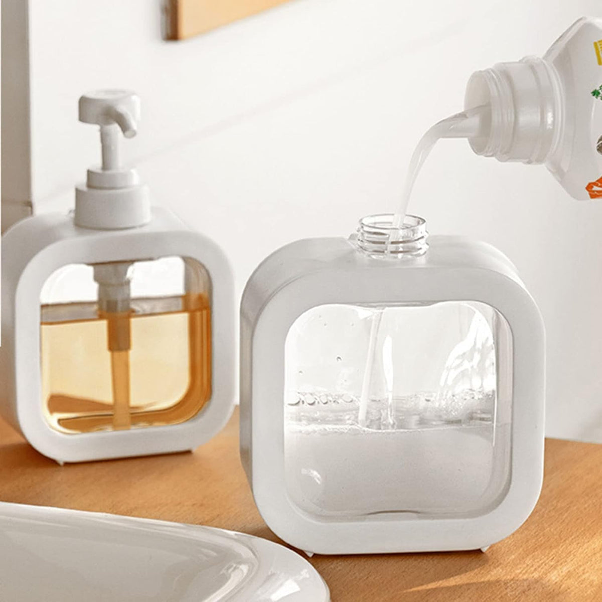 Transparent Soap Dispenser Bottle (Buy 1 Get 1 Free)