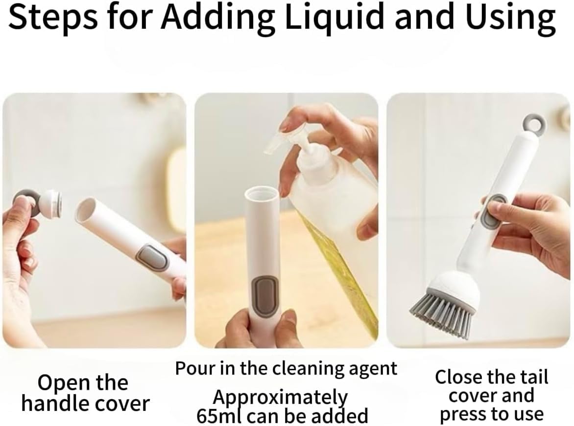 Rotating Dispenser Cleaning Brush