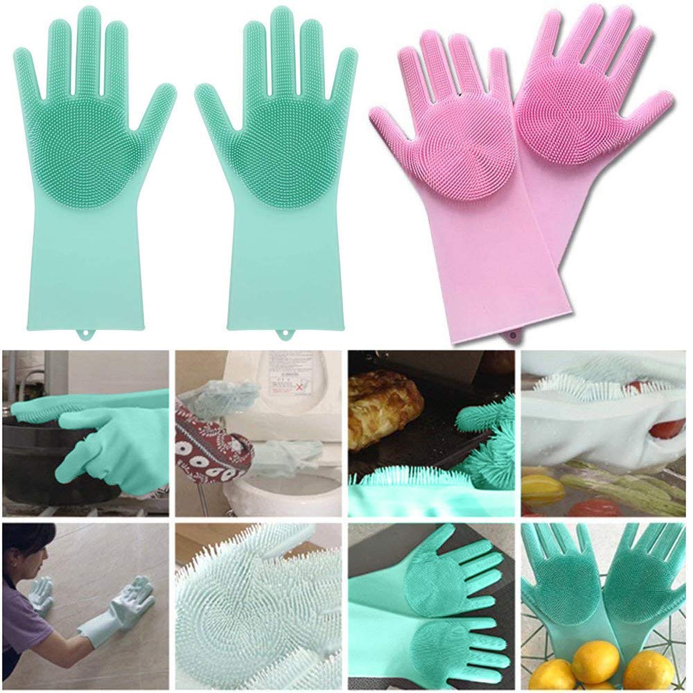 Silicone Reusable Gloves (Buy 1 Pair & Get 1 Pair Free)