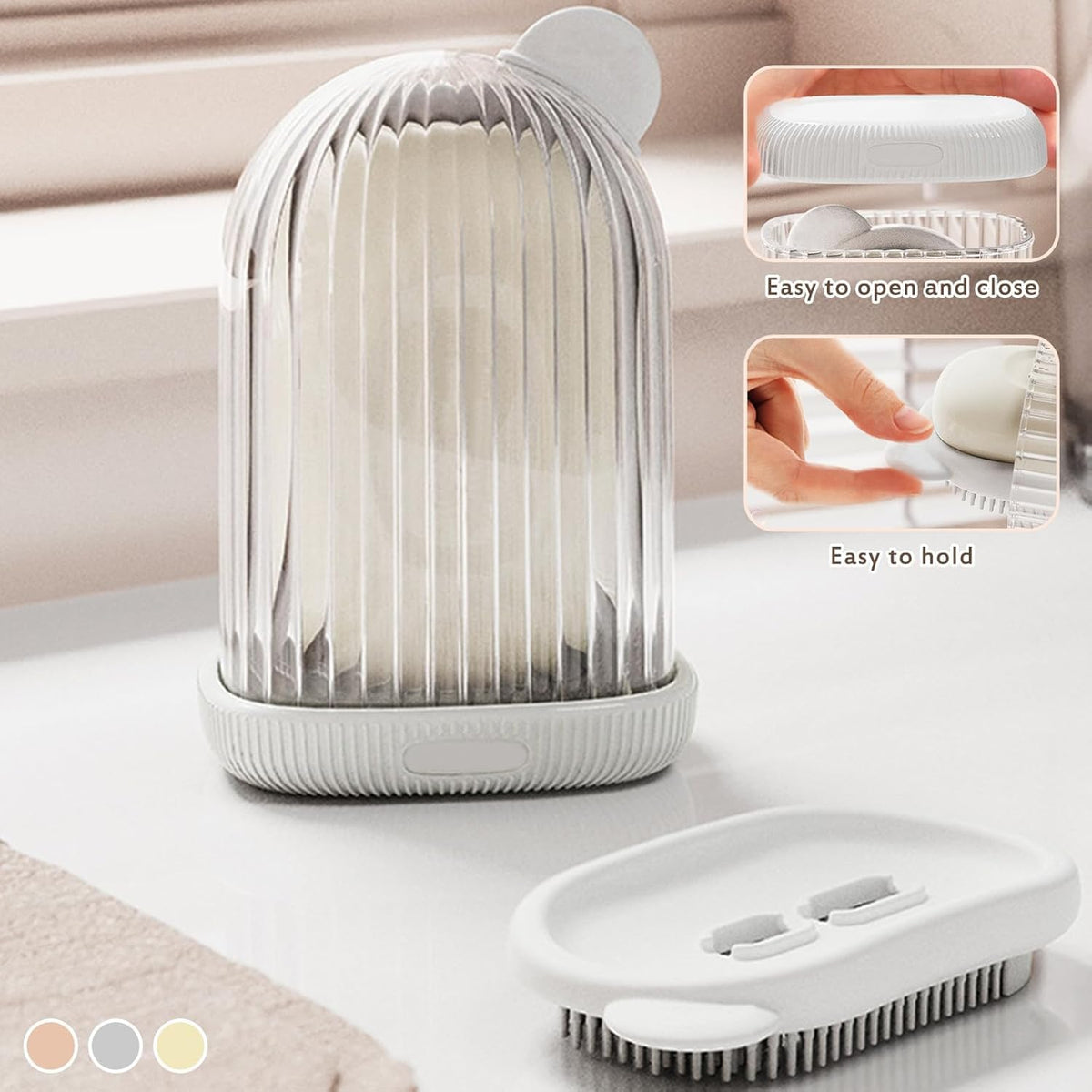 2 in 1 Soap holder with Bath Brush (Buy 1 Get 1 FREE).