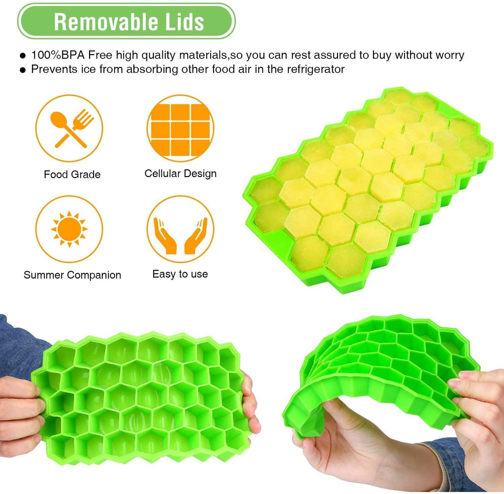 Honeycomb Ice Cube Tray (Pack of 3).