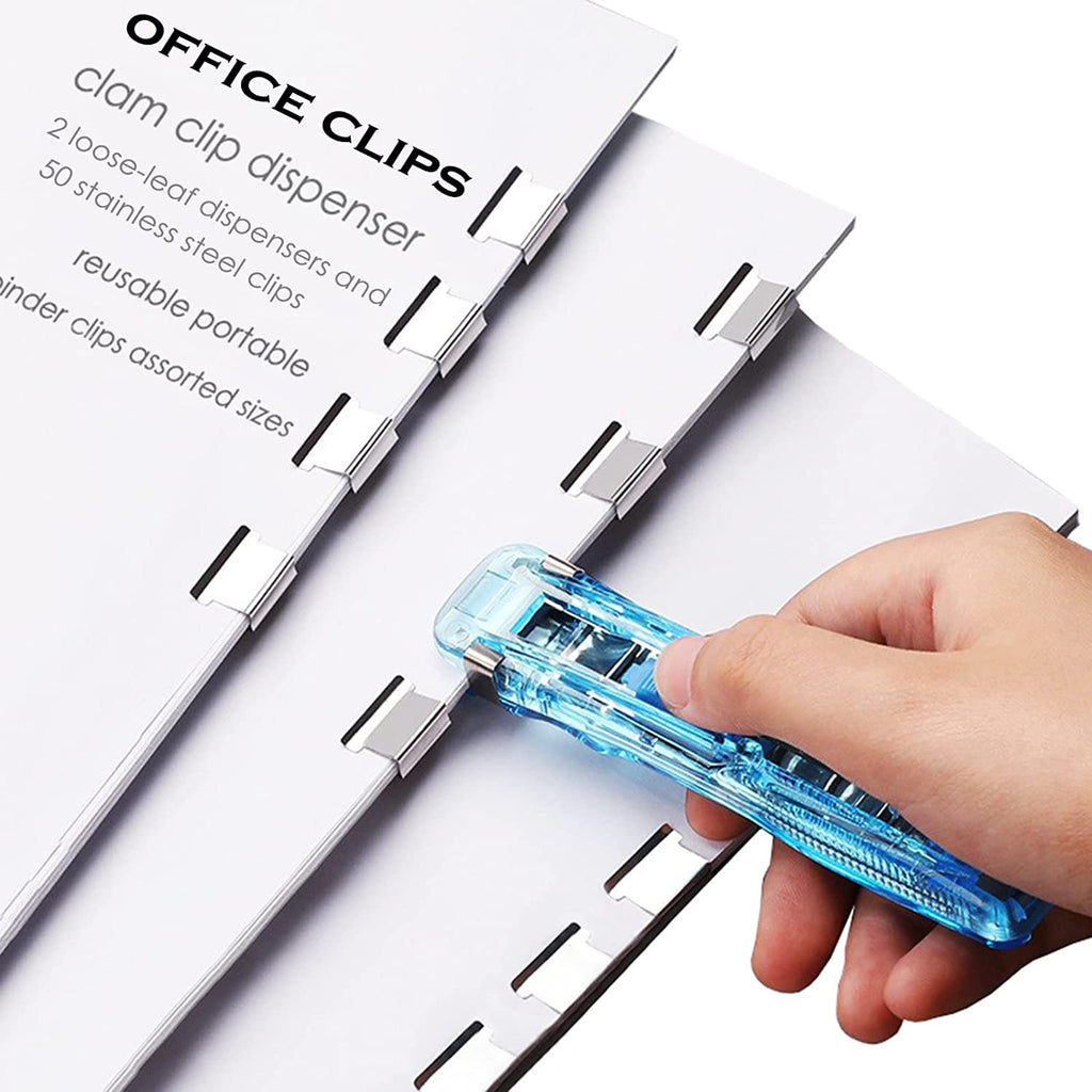 ClipMate Pro: Premium Reusable Stapler with 50 Clips
