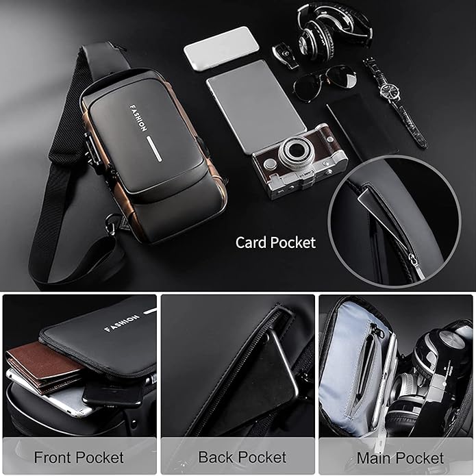 AeroGuard Slim Anti-Theft Crossbody Sling Bag.