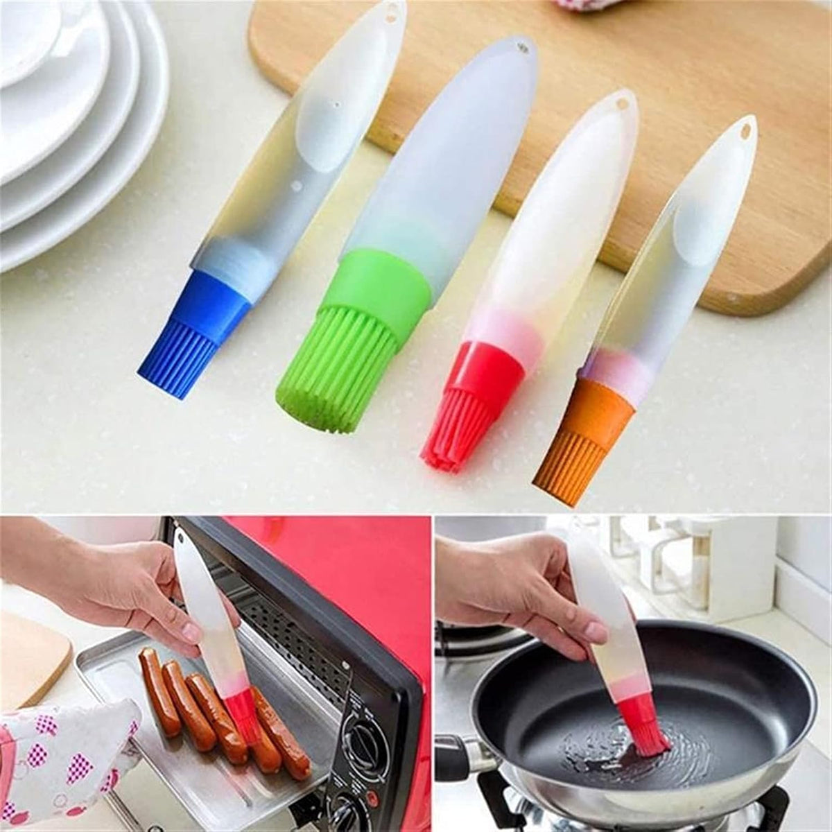 Portable Food Grade Silicone Oil Bottle Brush (Buy 1 Get 1 FREE)