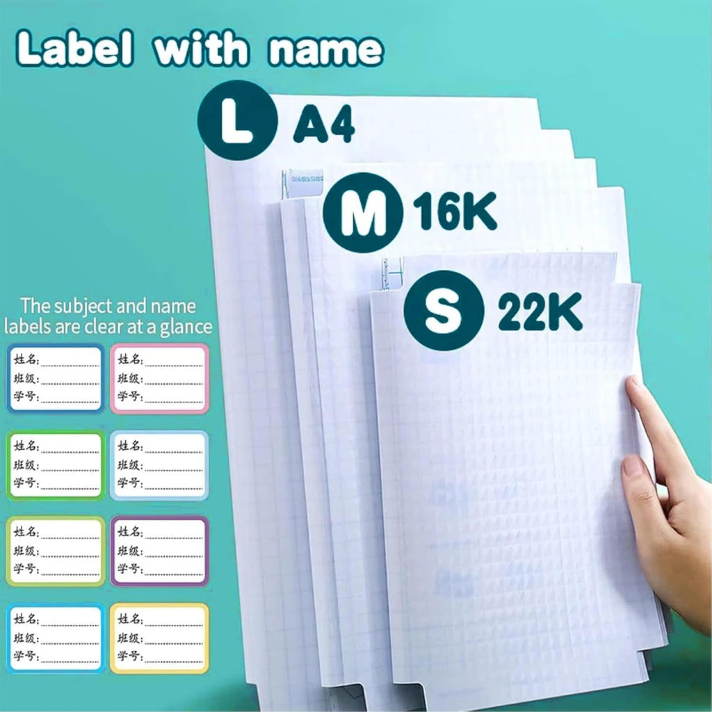 Transparent Protective Self-adhesive Book Covers (Pack of 30).