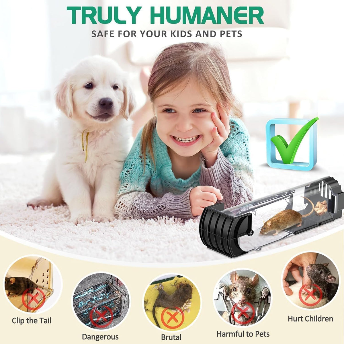 No Kill Reusable Mouse Trap.
