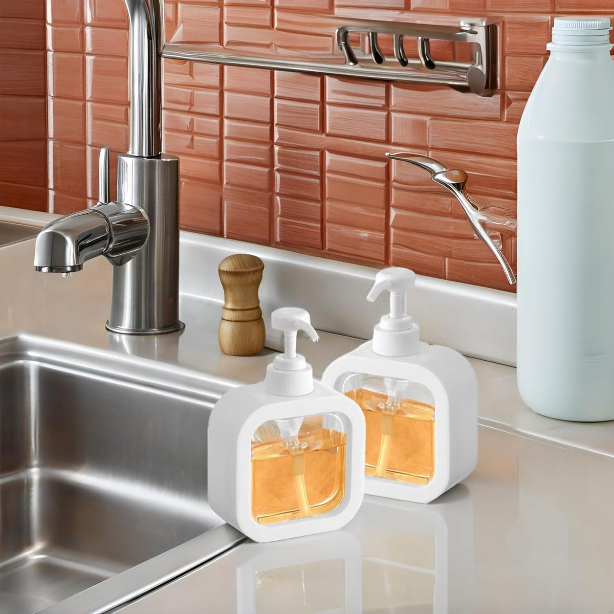 Transparent Soap Dispenser Bottle (Buy 1 Get 1 Free)