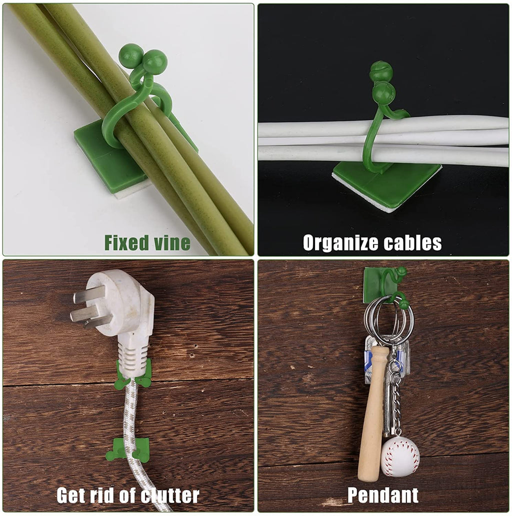 [60 Clips Set] Plant Climbing Self Adhesive Wall Clips