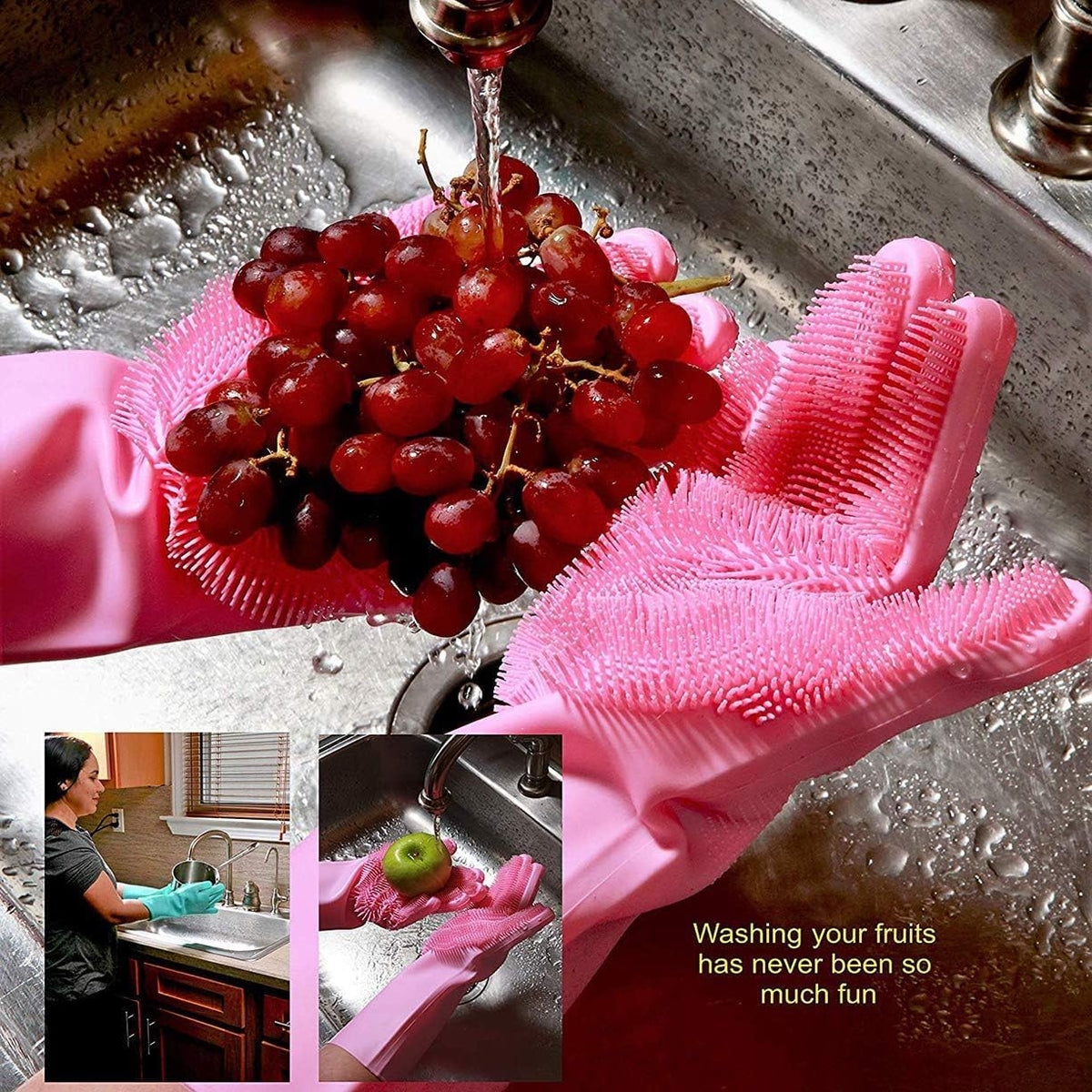 Silicone Reusable Gloves (Buy 1 Pair & Get 1 Pair Free)