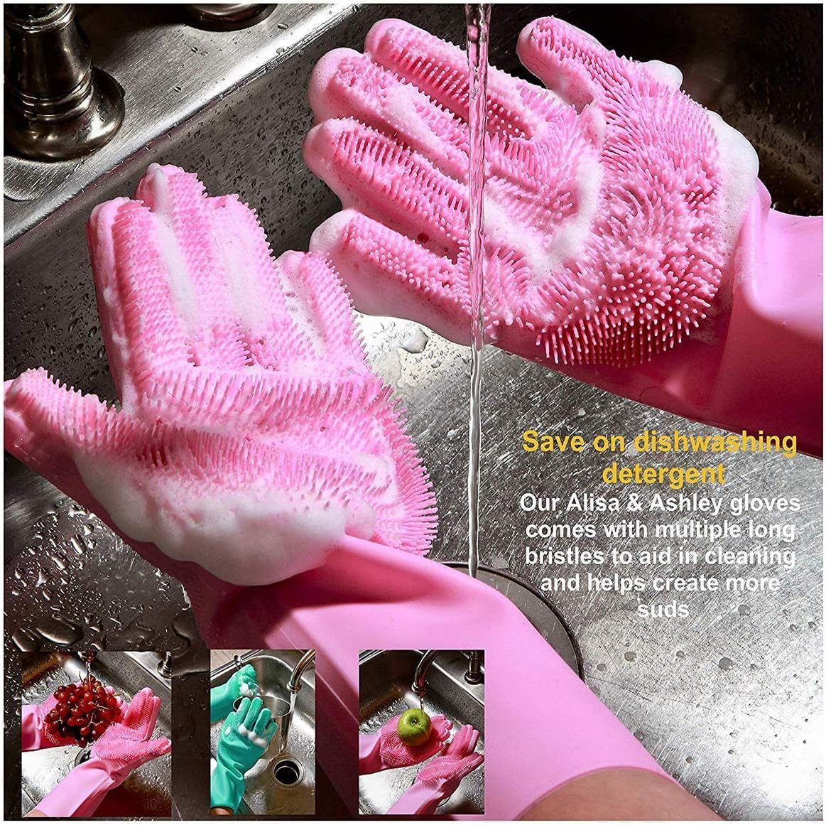 Silicone Reusable Gloves (Buy 1 Pair & Get 1 Pair Free)