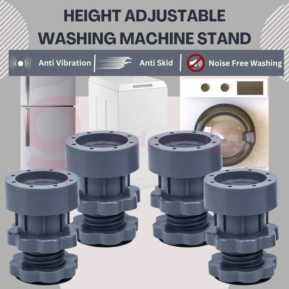 Height Adjustable Washing Machine Stand (Pack Of 4).