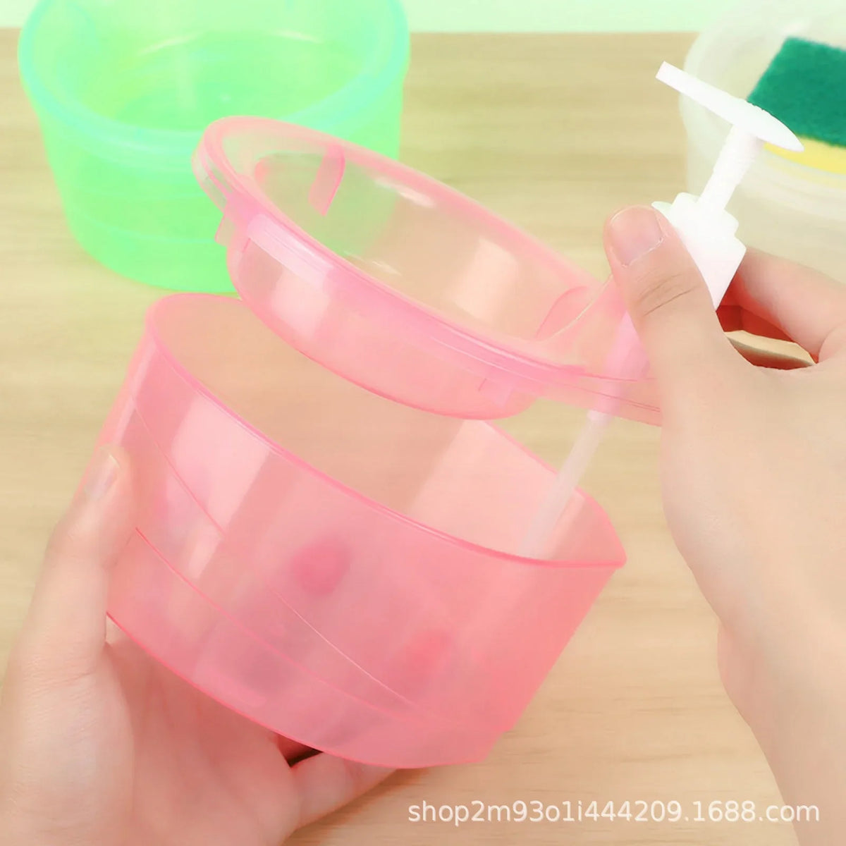 Kitchen Liquid Dispenser (Get a Free Sponge on Every Order).